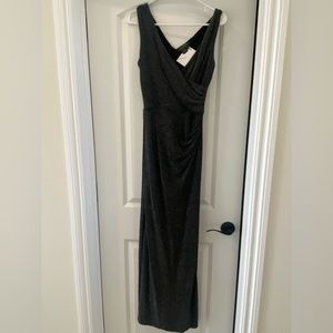 Ralph Lauren evening dress black with sparkles. Size 8.